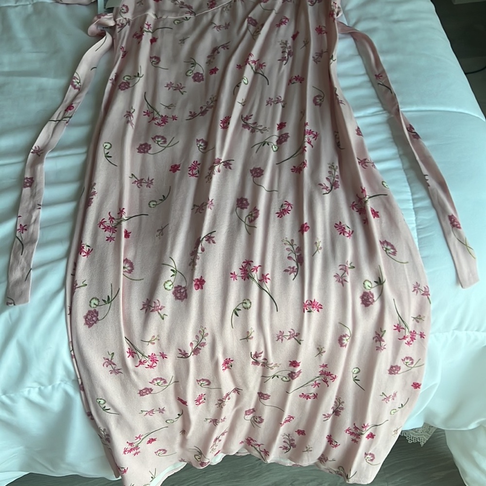ARITZIA • WILFRED baudelaire spring medley pink floral dress 2 - Picture 3 of 4